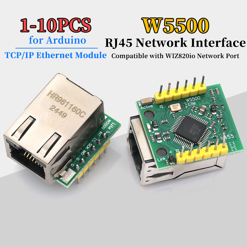 Ethernet W5500 - 1/5/10Pcs W5500 Module TCP/IP Ethernet Module