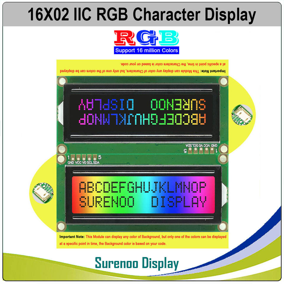 Lcd 1602 - Grove 162 16X2 1602 3.3-5V Nối