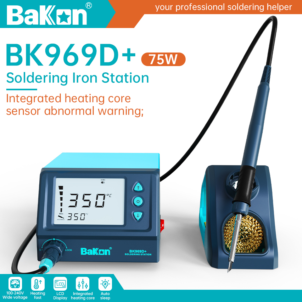 Soldering Iron Temperature Probe - Bakon 75W BK969D+ Soldering Station T12