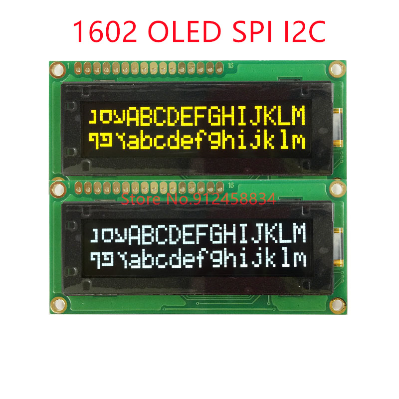 Lcd 1602 - 1602 16X2 OLED SPI I2C 3.3V