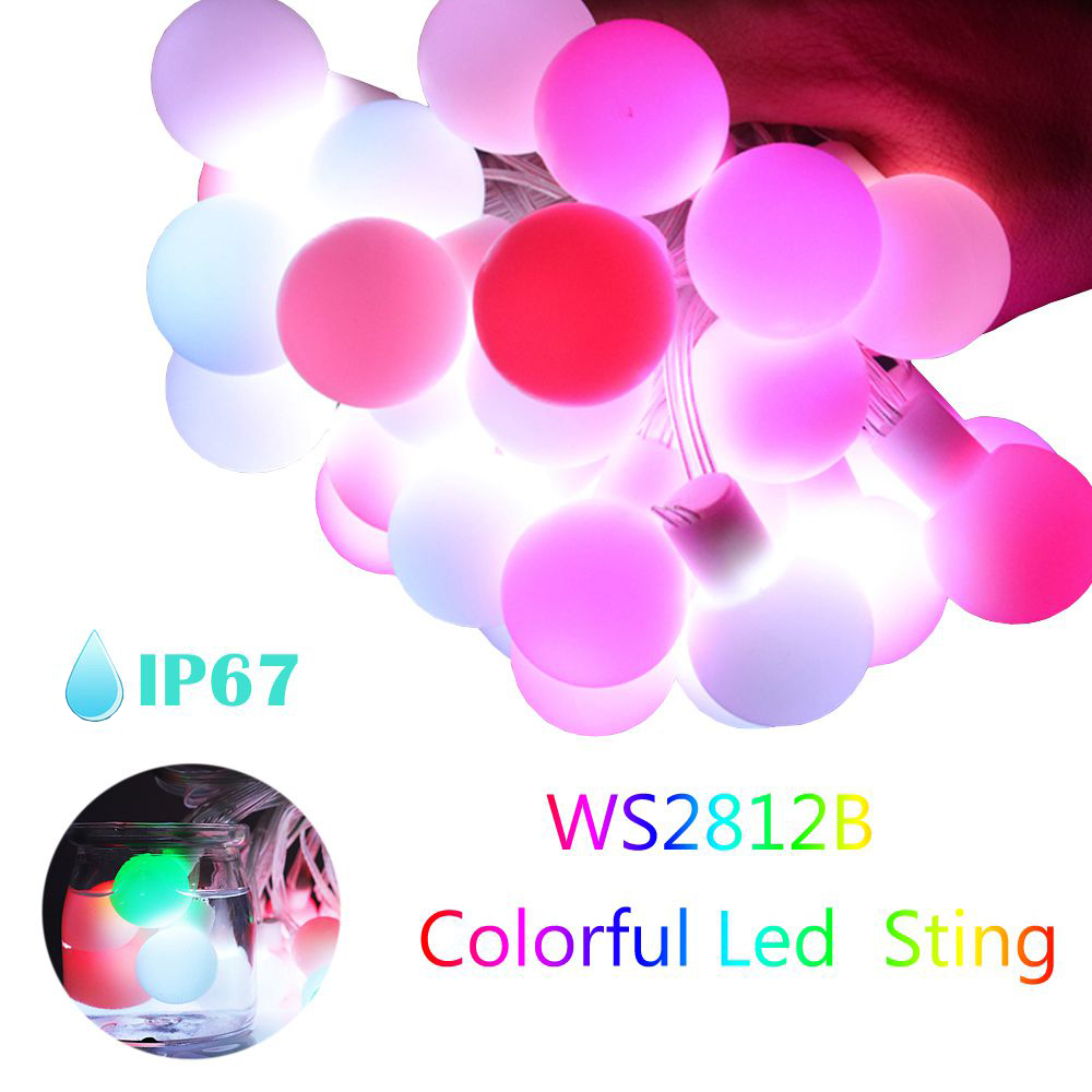 WS2812b LED Bóng Tròn Dây Đèn  - đánh giá và giá Ws2812B Strip 5V