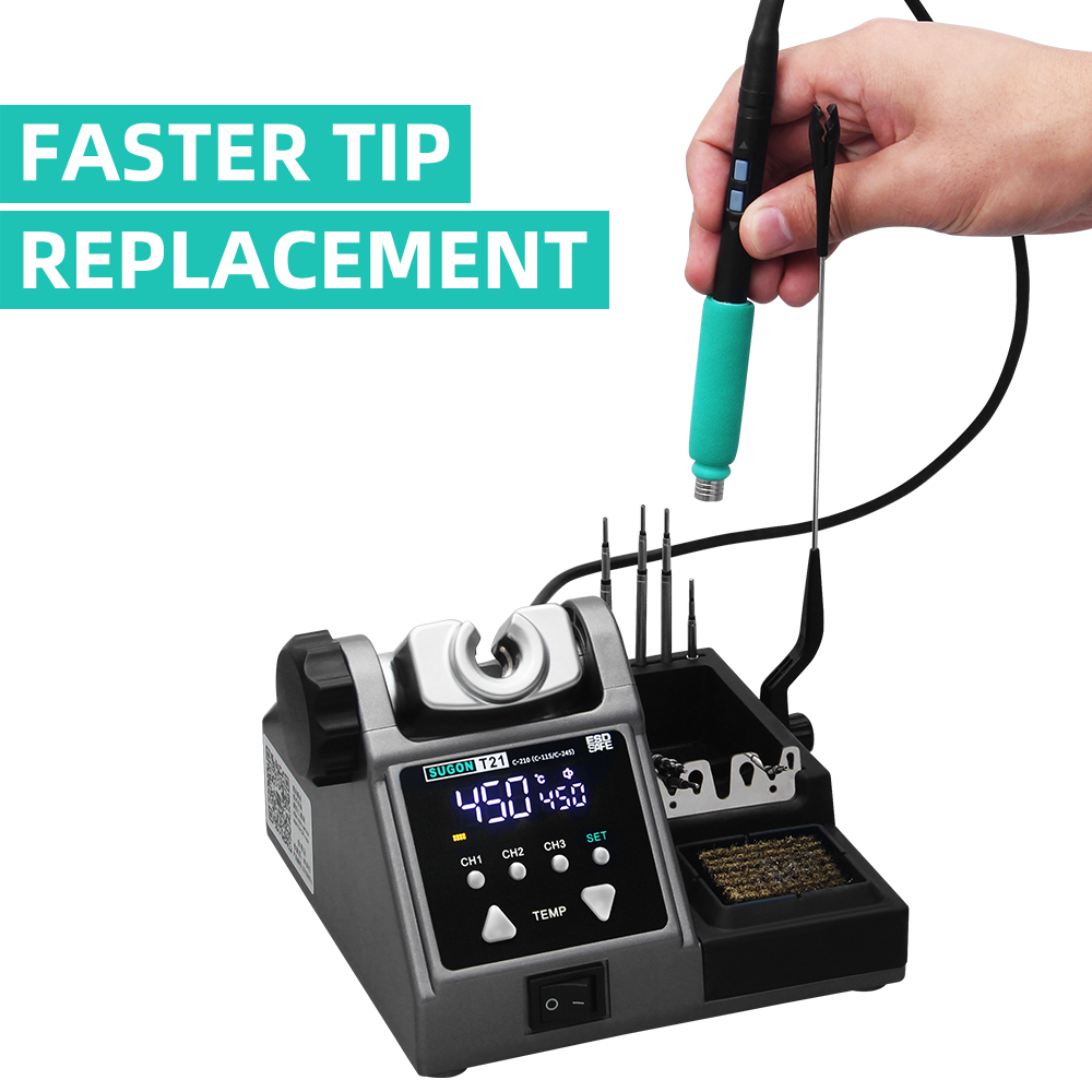 SUGON T21 Soldering Station Co - đánh giá và giá Soldering Iron Temperature Probe