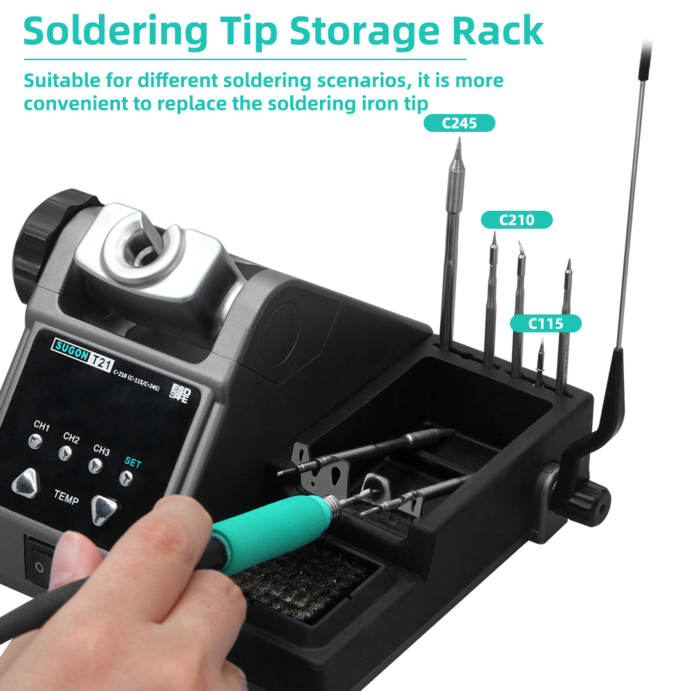 SUGON T21 Soldering Station Co - đánh giá và giá Soldering Iron Temperature Probe