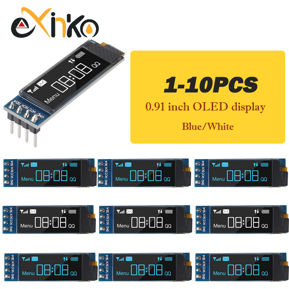 1-10pcs 0.91 inch OLED Display - đánh giá và giá Lcd 1602