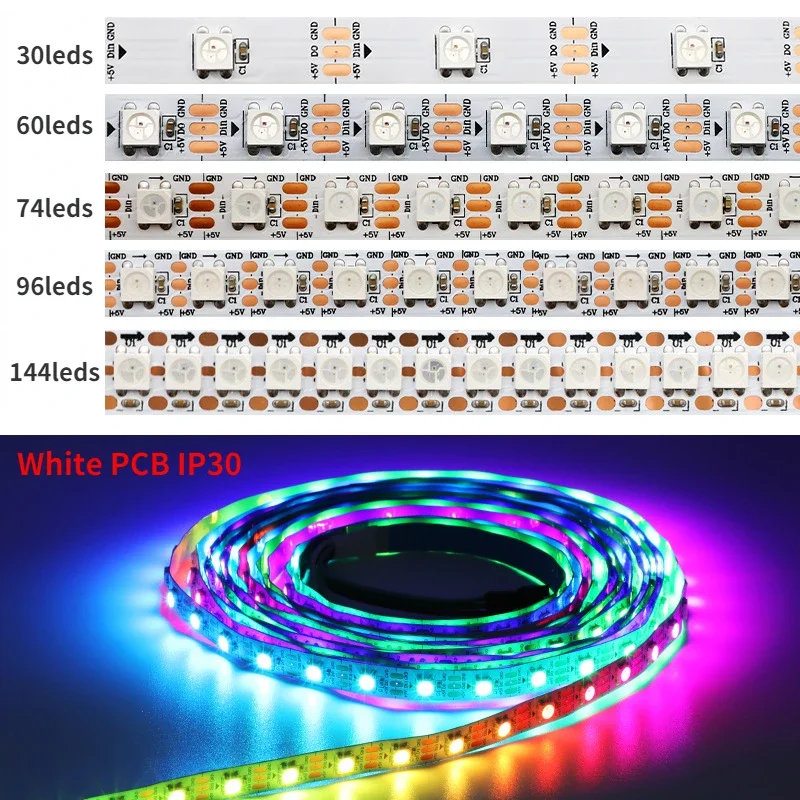 WS2812B Smart Led Strip Light  - đánh giá và giá Ws2812B Strip 5V