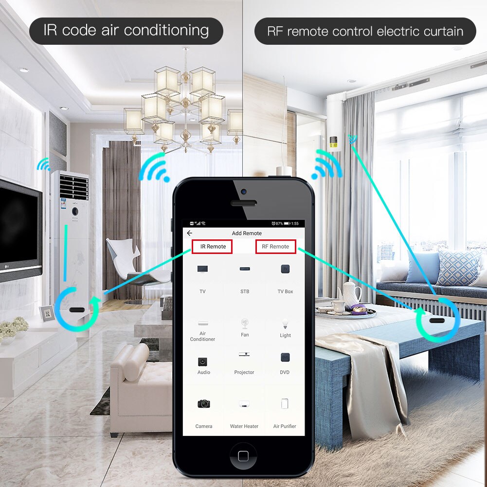 MOES Tuya WiFi IR RF Remote fo - đánh giá và giá Ir Remote Module