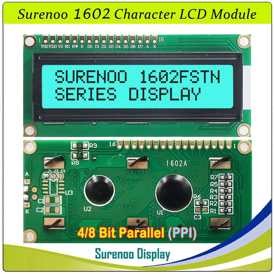 Surenoo 1602 16X2 162 5V 4-Bit - đánh giá và giá Lcd 1602