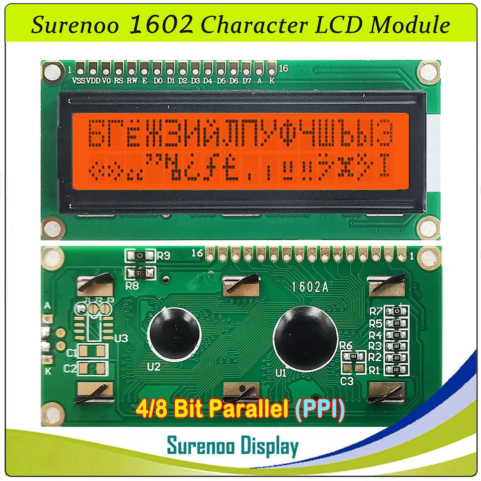 Surenoo 1602 16X2 162 5V 4-Bit - đánh giá và giá Lcd 1602