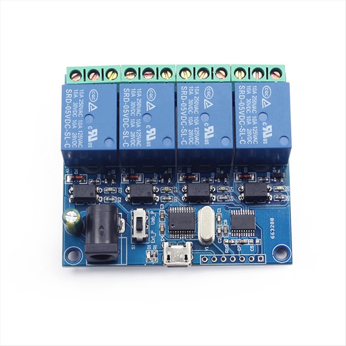 AT42 4 Channel USB Relay Modul - đánh giá và giá Relay Module 4 Channel