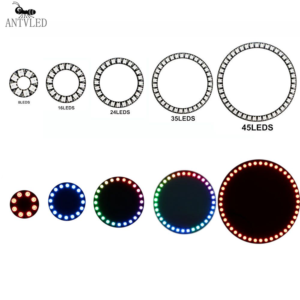 WS2812b Vòng Led Addressable 8 - đánh giá và giá Ws2812B Strip 5V