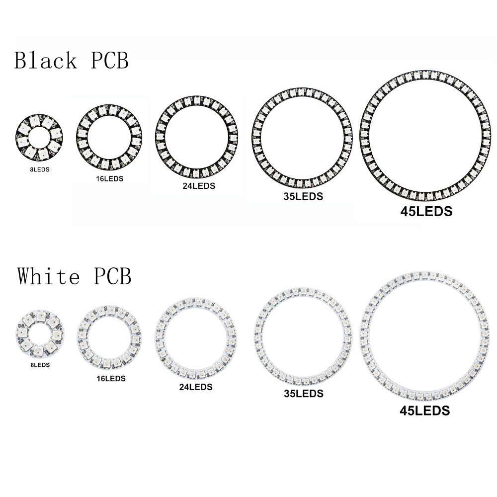 WS2812b Vòng Led Addressable 8 - đánh giá và giá Ws2812B Strip 5V