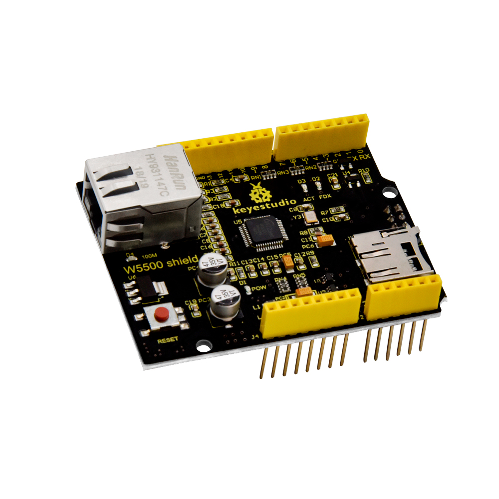 Keyestudio W5500 Ethernet Shie - đánh giá và giá Ethernet W5500