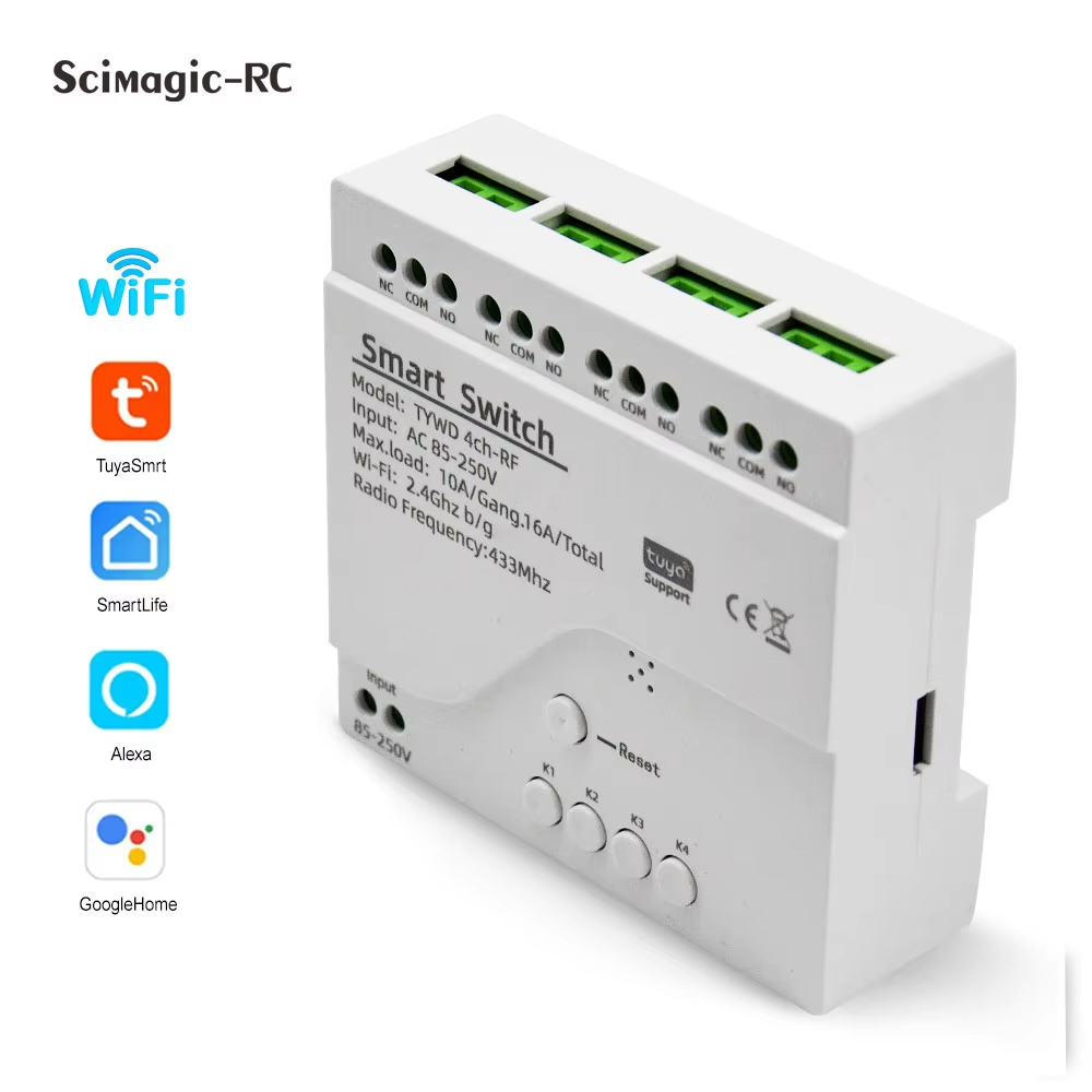 Smart Tuya Switch 4CH Relay Mo - đánh giá và giá Relay Module 4 Channel