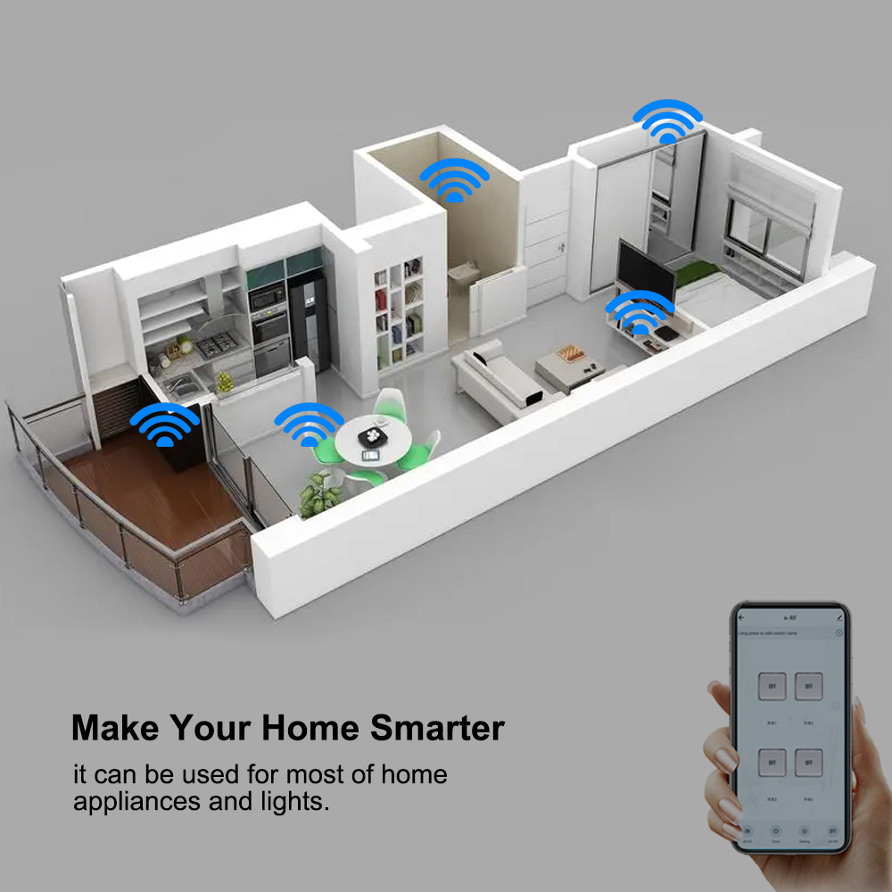 Smart Tuya Switch 4CH Relay Mo - đánh giá và giá Relay Module 4 Channel