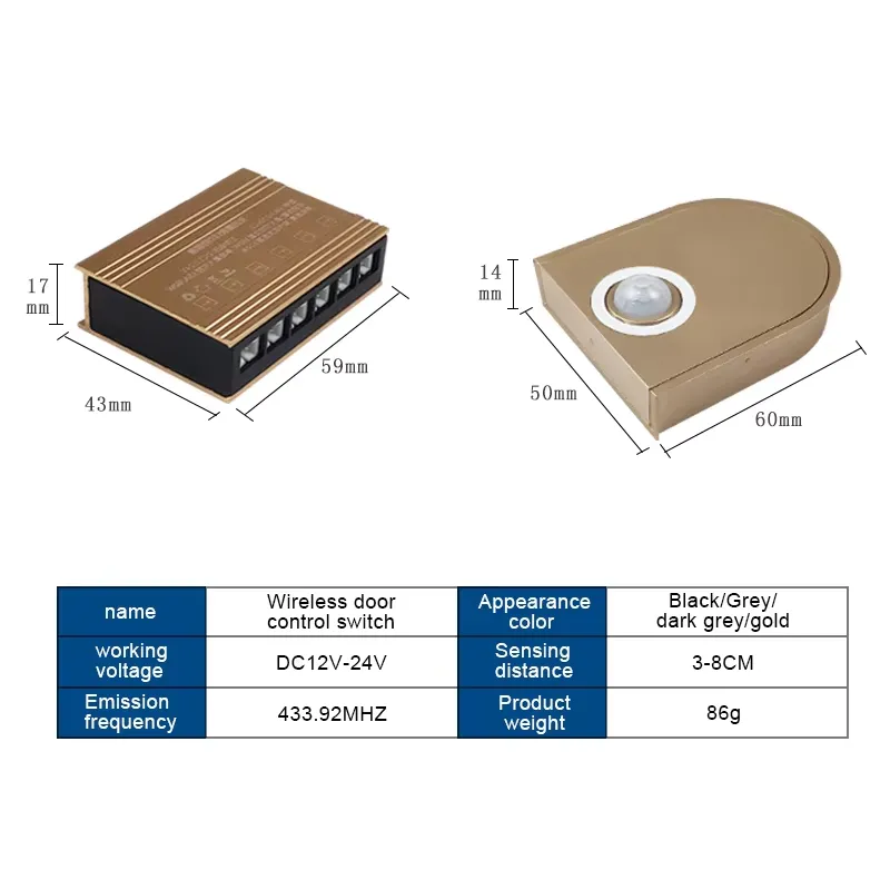 DC12V/24v Wireless Cabinet War - đánh giá và giá Pir Motion Sensor