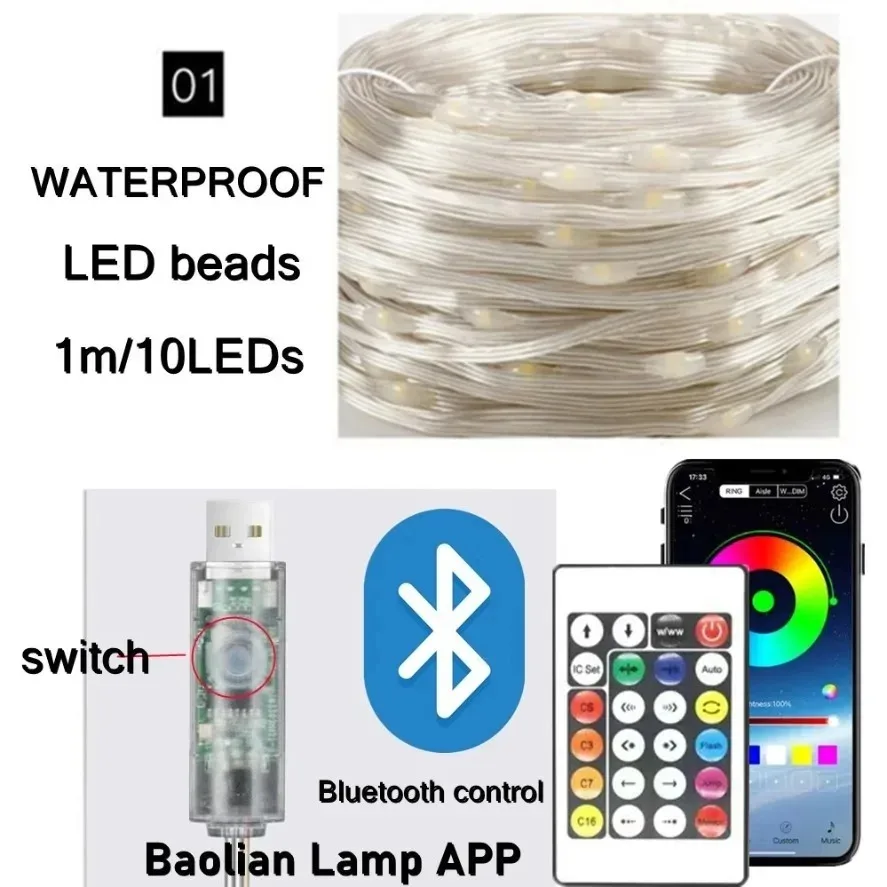 5-20m WS2812B RGB LED Fairy St - đánh giá và giá Ws2812B Strip 5V