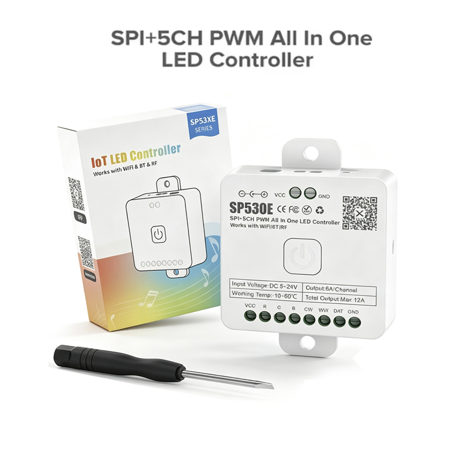 SP530E All In One LED Controll - đánh giá và giá Ws2812B Strip 5V
