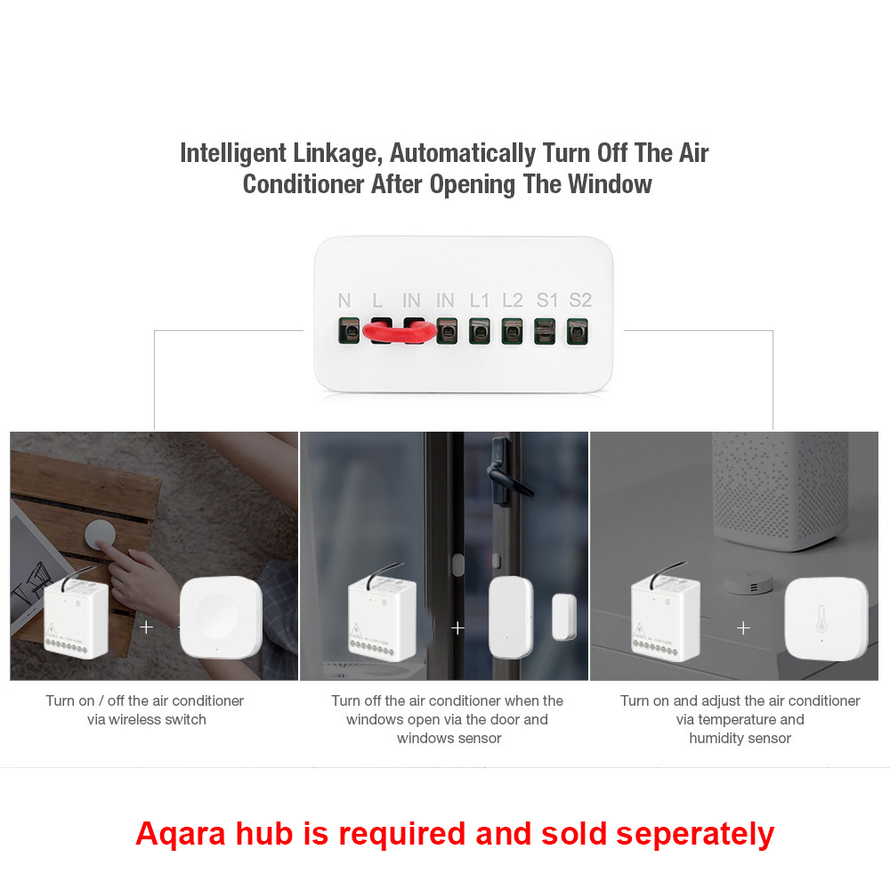 Original Aqara Smart Two-way C - đánh giá và giá Relay Module 1 Channel