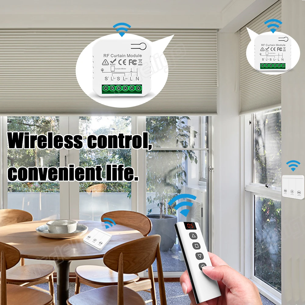 433 MHz RF Curtain Switch Modu - đánh giá và giá Ir Remote Module