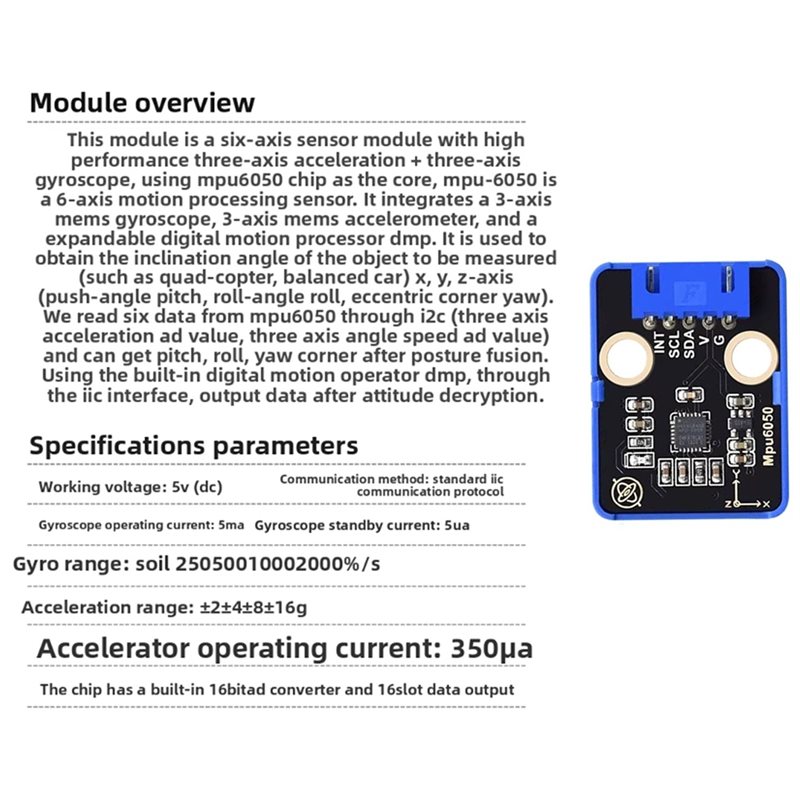 [EYEL!NEW!】 MPU6050 Six Axis S - đánh giá và giá Mpu6050