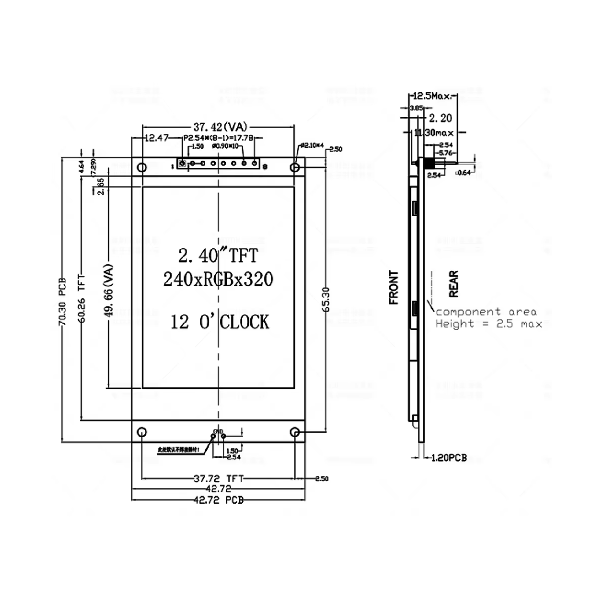 2.4 Inch TFT LCD Display Modul - đánh giá và giá Tft Display 2.4