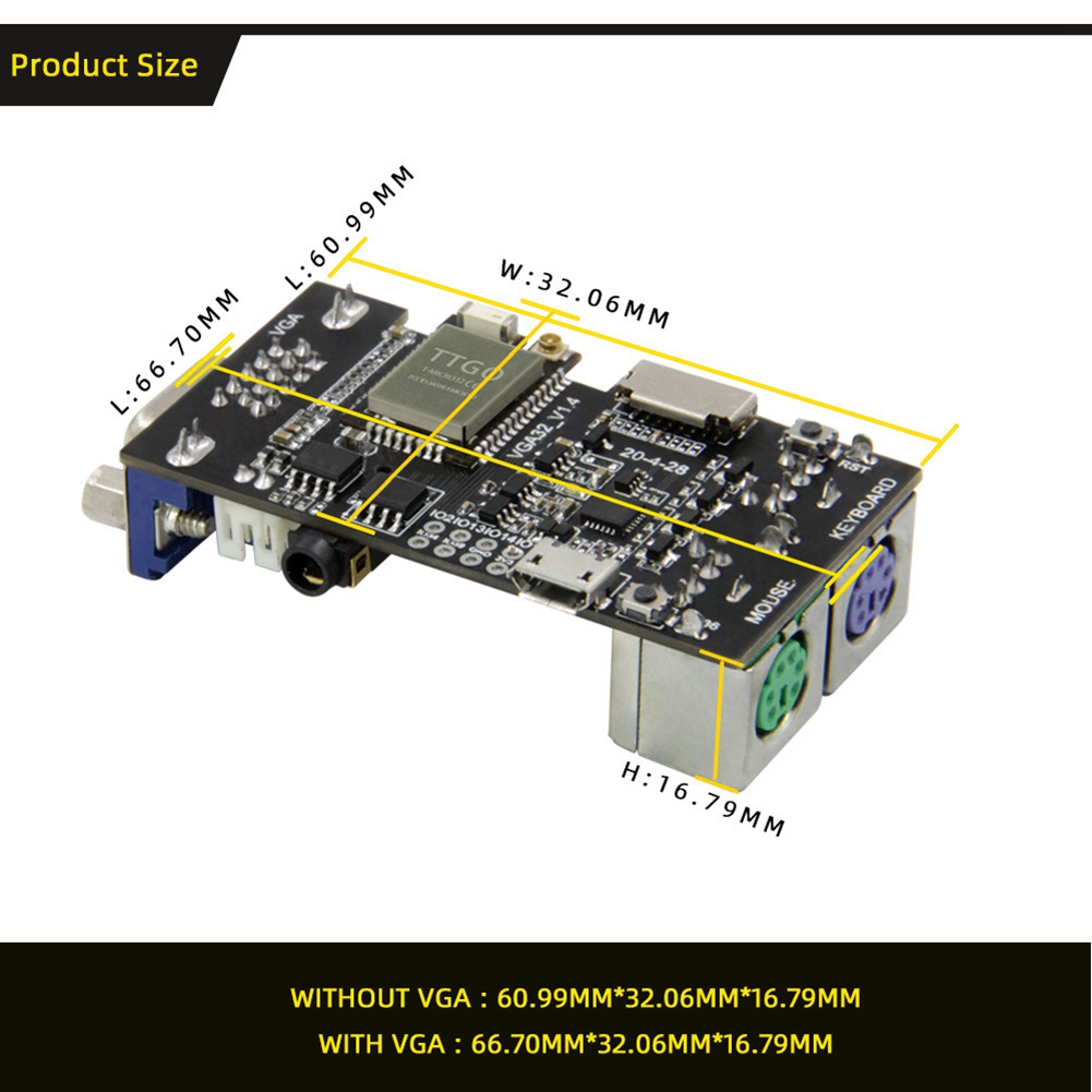 Hot sale FabGL VGA32 VGA ESP32 - đánh giá và giá Joystick Module