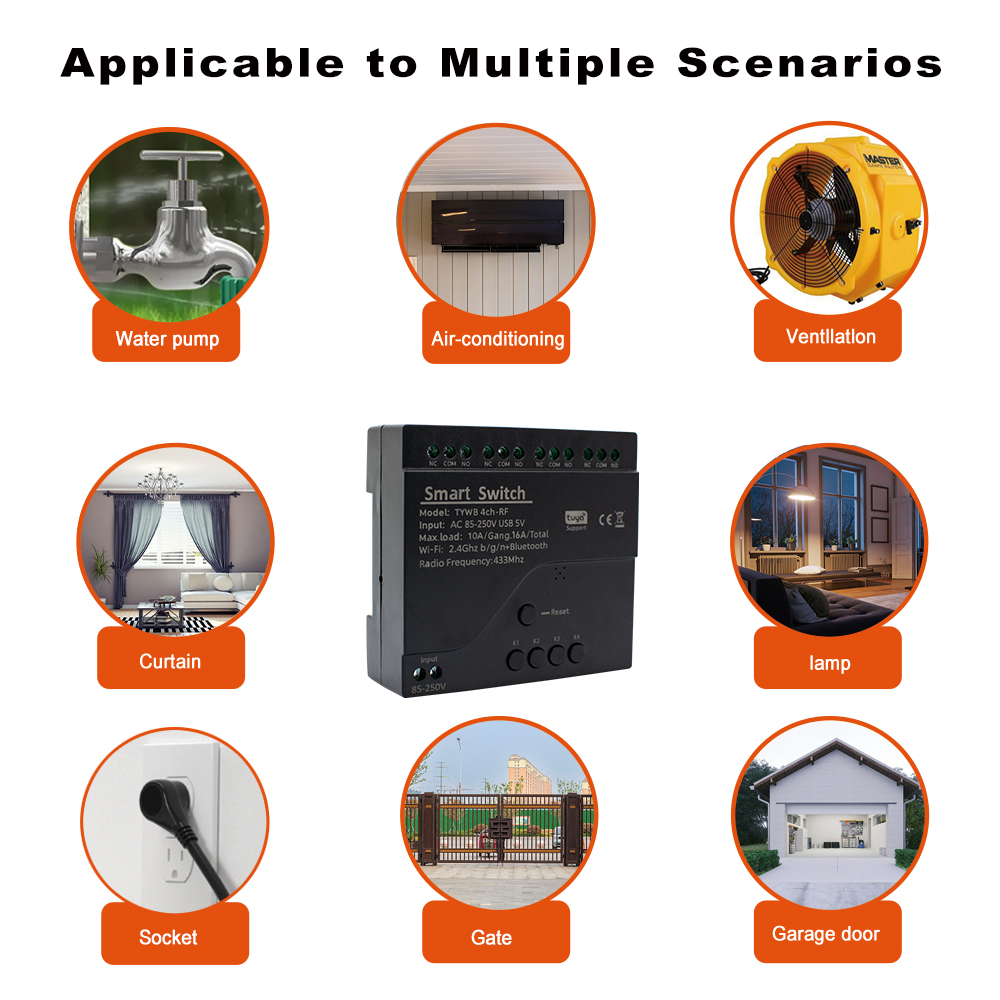 4CH Tuya Smart Wifi Switch Mod - đánh giá và giá Ir Remote Module