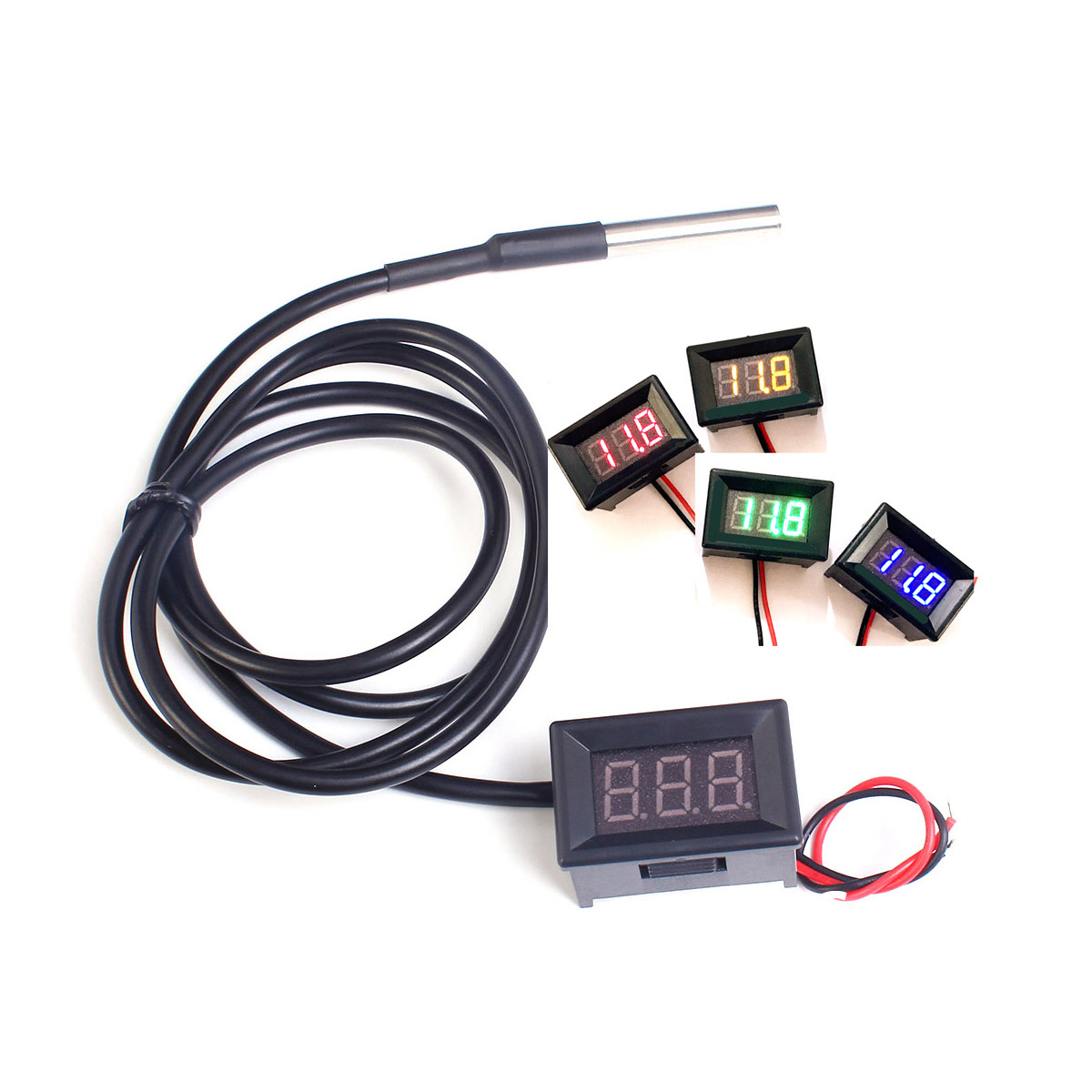 DC 12V 24V DS18b20 LED Digital - đánh giá và giá Ds18B20