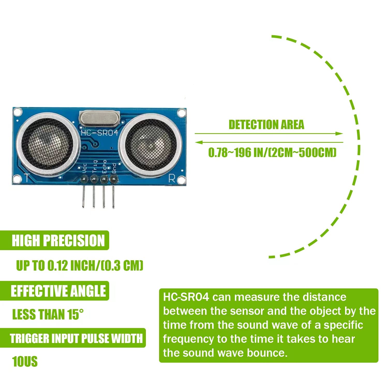 10pcs HC-SR04 Ultrasonic Senso - đánh giá và giá Ultrasonic Sensor Hc-Sr04