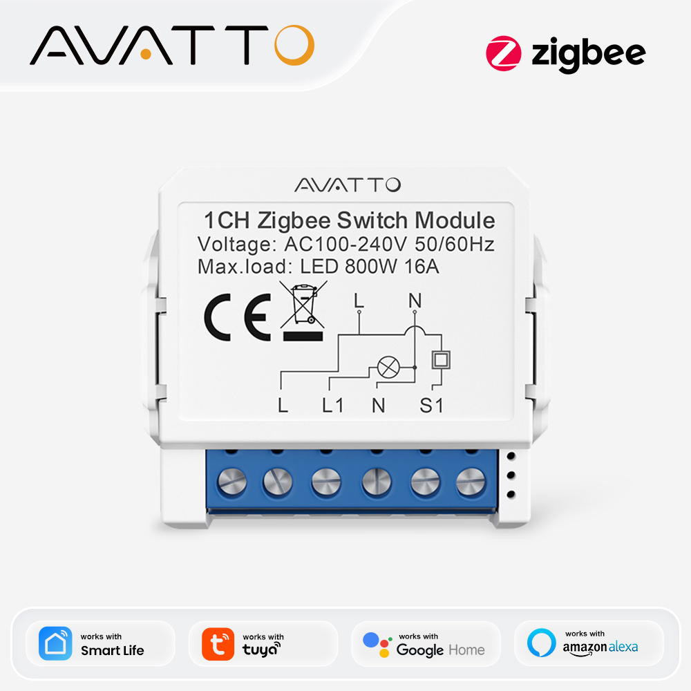 AVATTO ZigBee Tuya 1/2/3/4 Gan - đánh giá và giá Relay Module 1 Channel