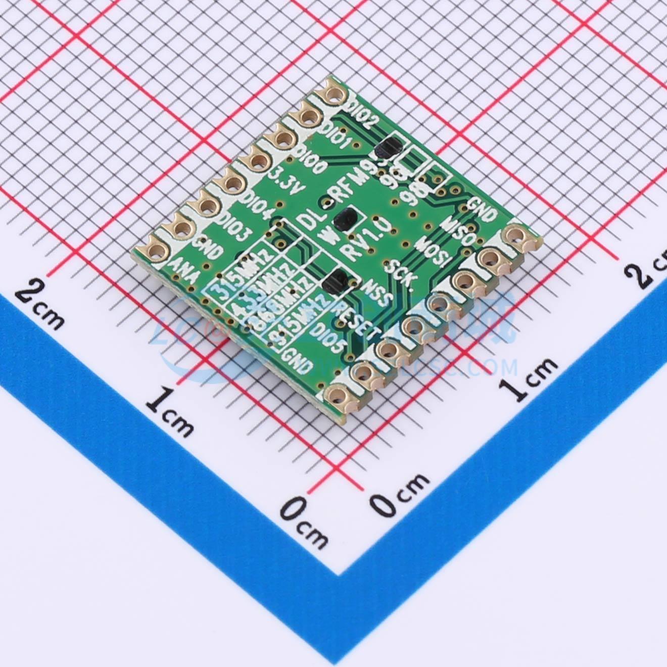 2pcs DL-RFM95-915M SMD 16x16mm - đánh giá và giá Lora Rfm95