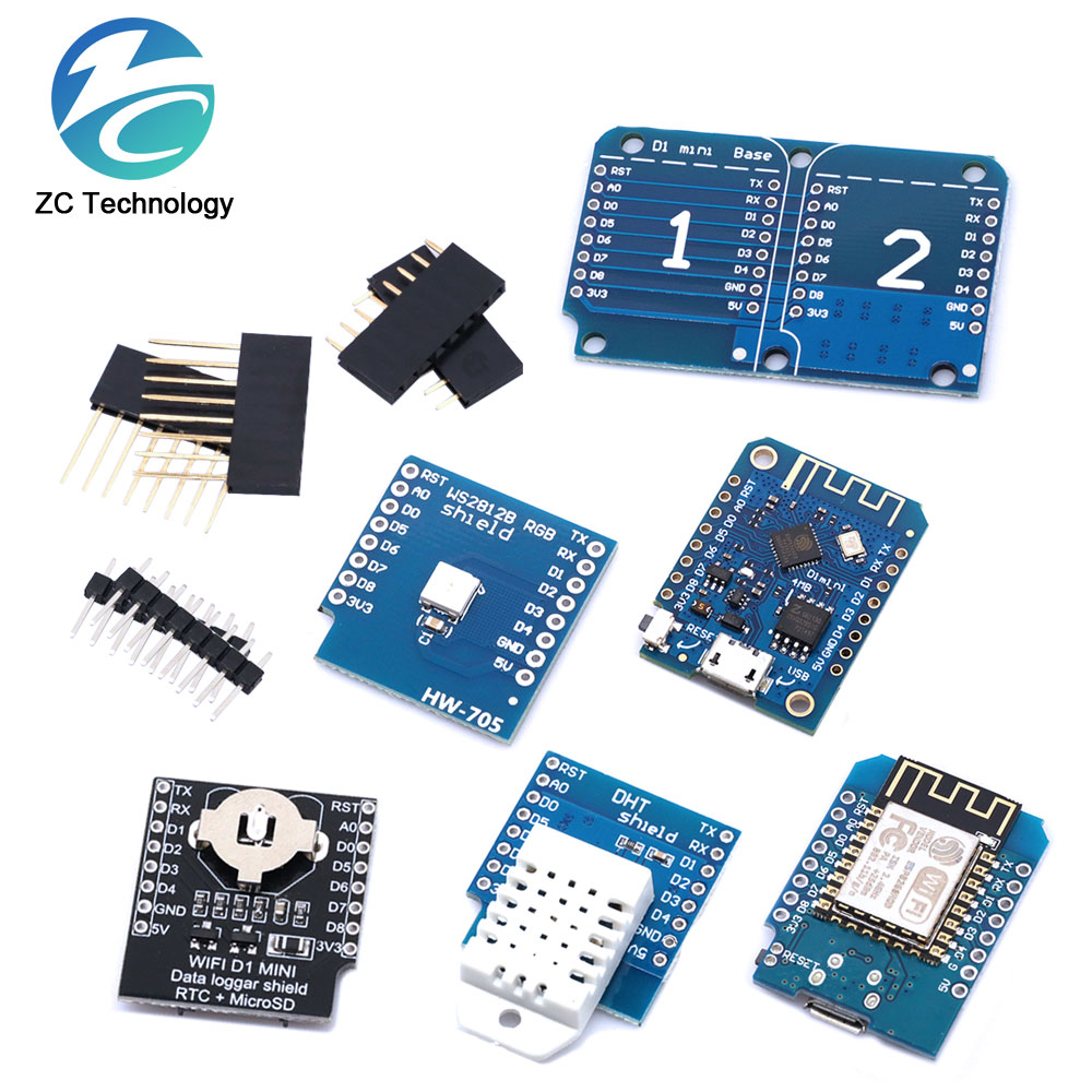 D1 Mini ESP8266 ESP-12F CH340G - đánh giá và giá Dht22