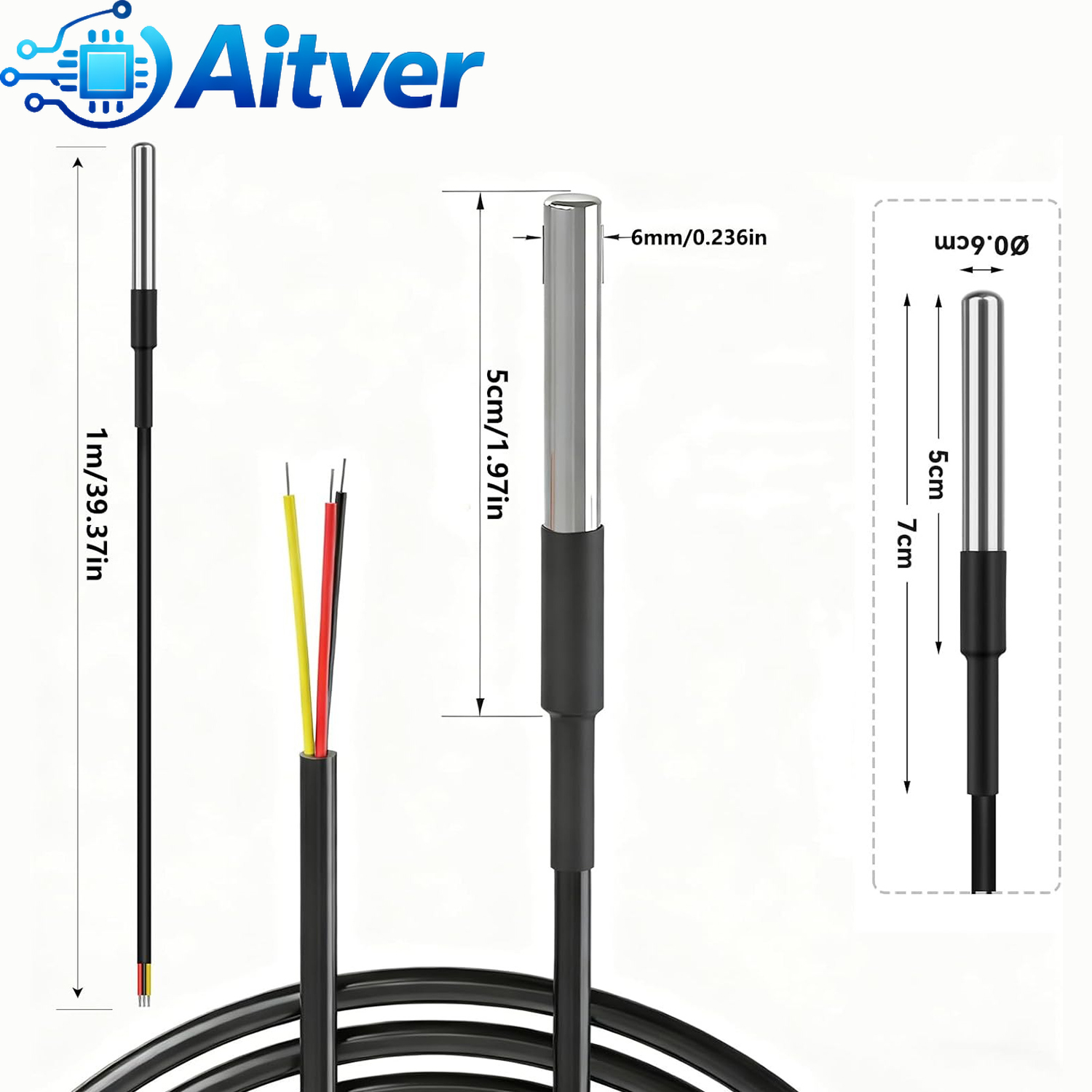 DS18B20 Waterproof Temperature - đánh giá và giá Ds18B20