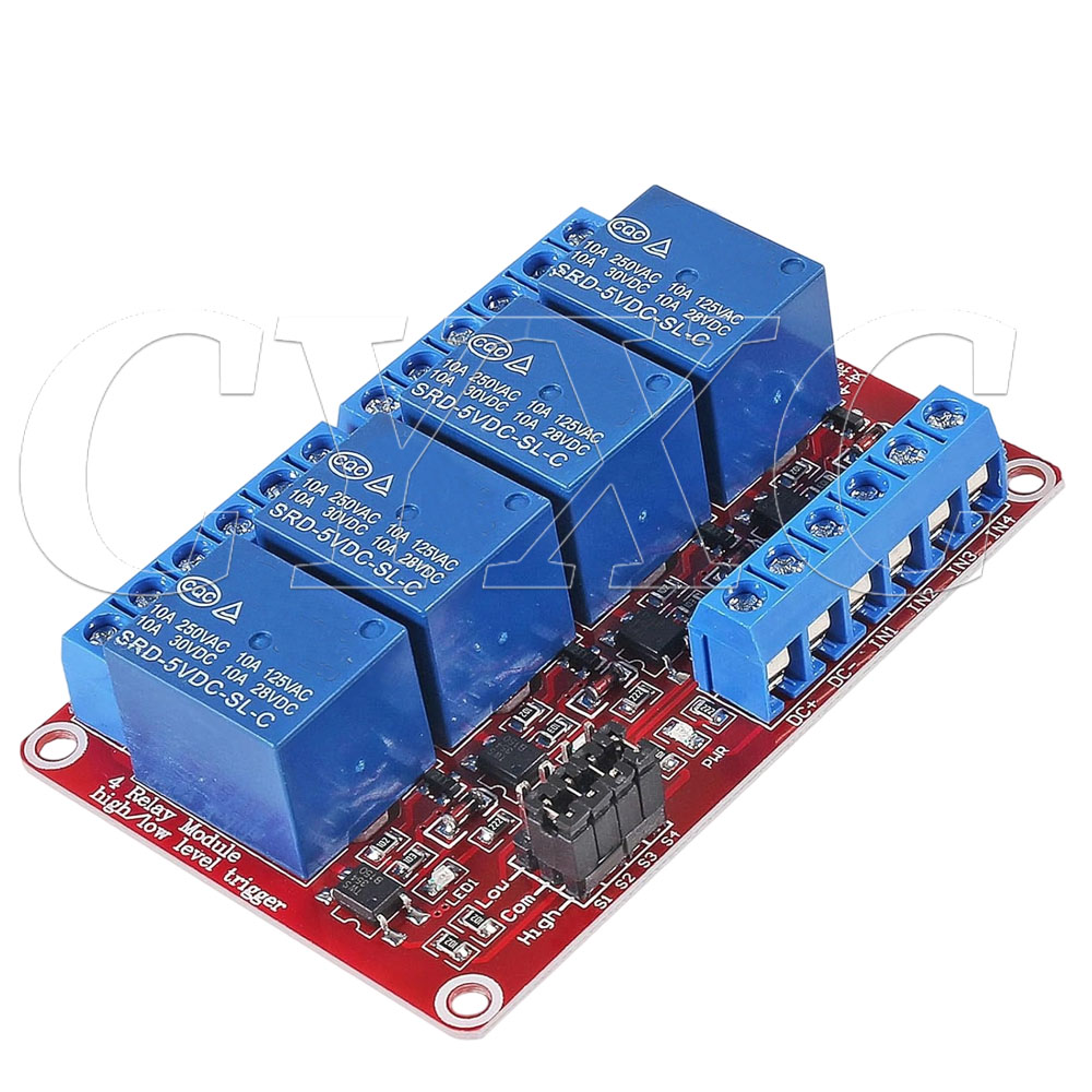 4 Channel 5V 12V 24V Relay Mod - đánh giá và giá Relay Module 4 Channel