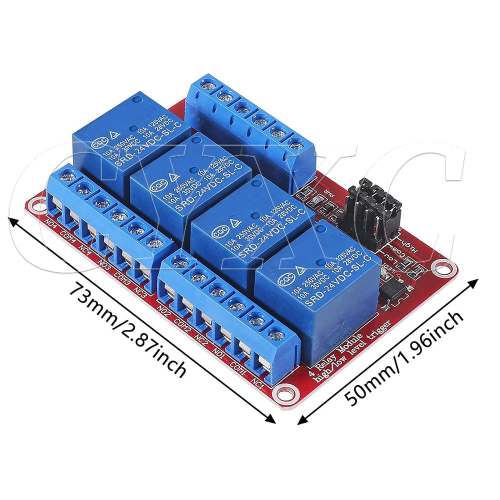 4 Channel 5V 12V 24V Relay Mod - đánh giá và giá Relay Module 4 Channel