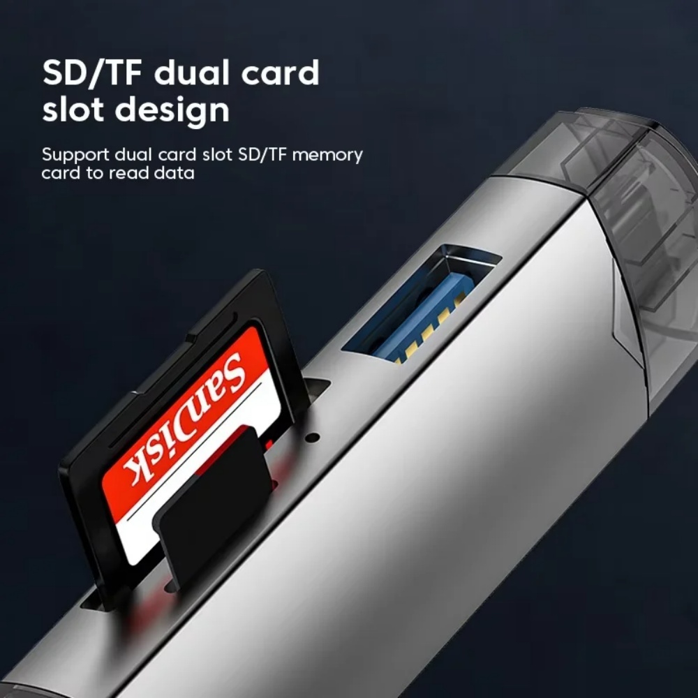 6‑in‑1 USB 3.0 OTG Card Reader - đánh giá và giá Sd Card Module