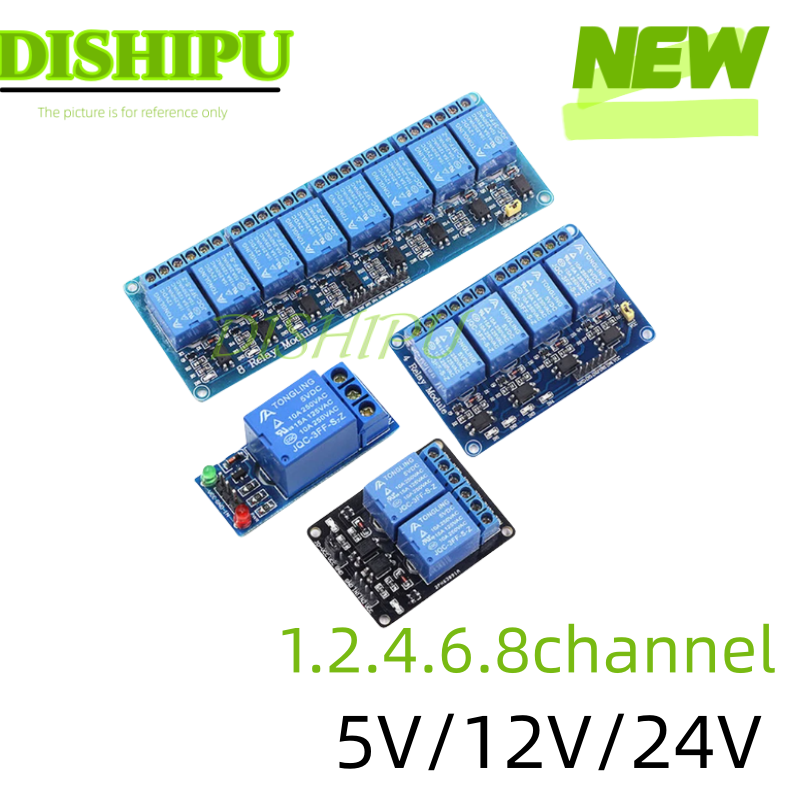 DC 5V 12V 24V 1 2 4 6 8 Channe - đánh giá và giá Relay Module 4 Channel