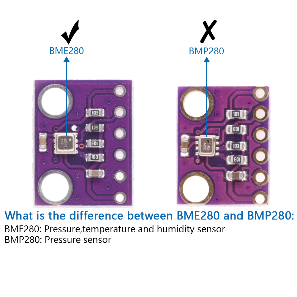 3in1 BME280 3.3V BMP280 5V Kỹ  - đánh giá và giá Bme280