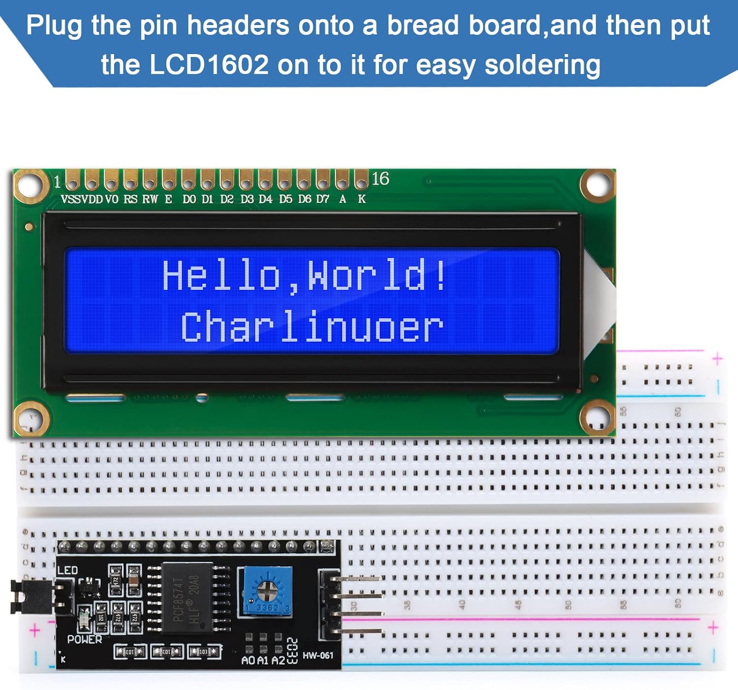 1Set 1602 LCD 20*4 Blue Screen - đánh giá và giá Lcd 1602