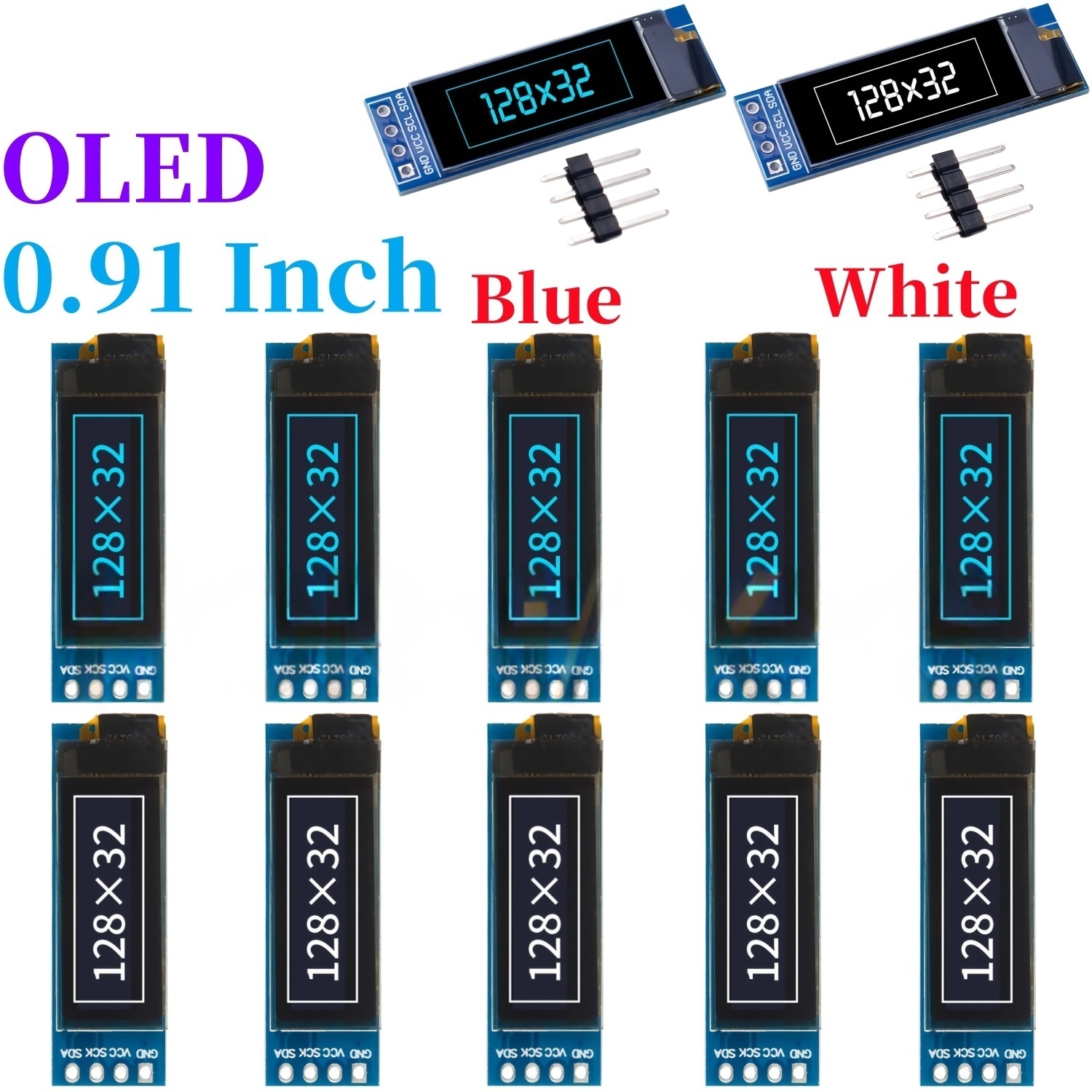 XZG 1-20PCS 0.91 Inch 128x32 I - đánh giá và giá Ssd1306