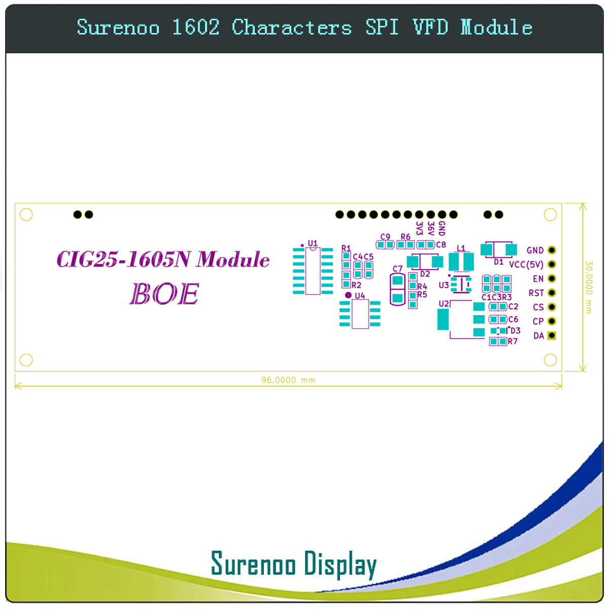 Surenoo 7P Serial SPI 1602 162 - đánh giá và giá Lcd 1602
