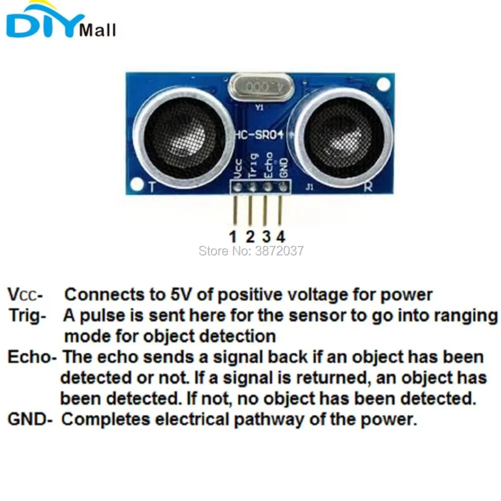 DIYmall HC-SR04 Ultrasonic Sen - đánh giá và giá Ultrasonic Sensor Hc-Sr04