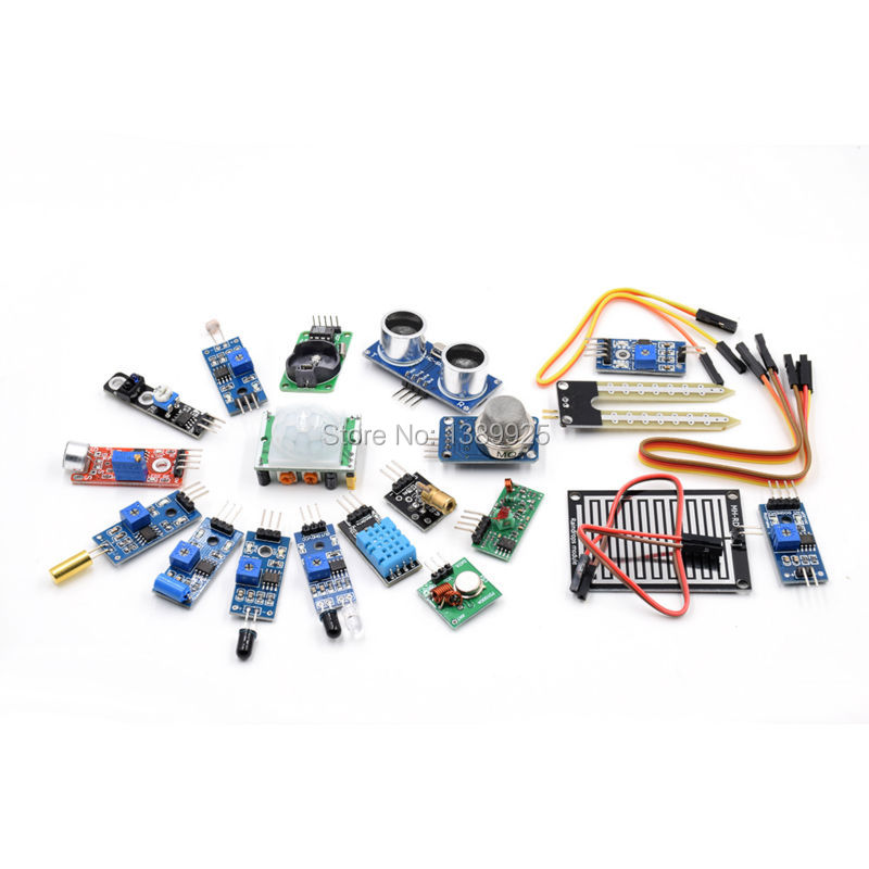 16 Kinds of Sensor Module Kit  - đánh giá và giá Ultrasonic Sensor Hc-Sr04