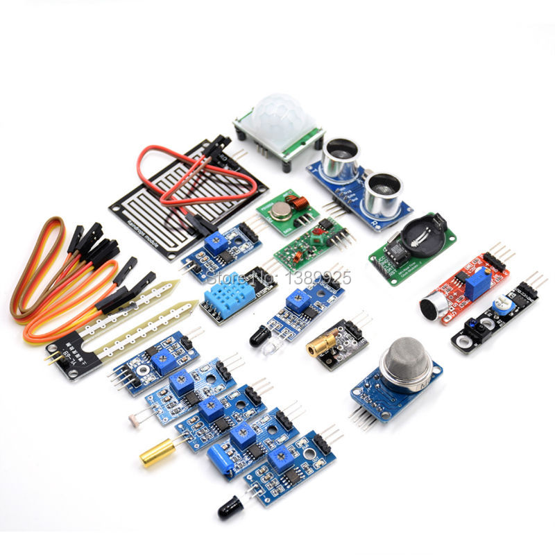 16 Kinds of Sensor Module Kit  - đánh giá và giá Ultrasonic Sensor Hc-Sr04