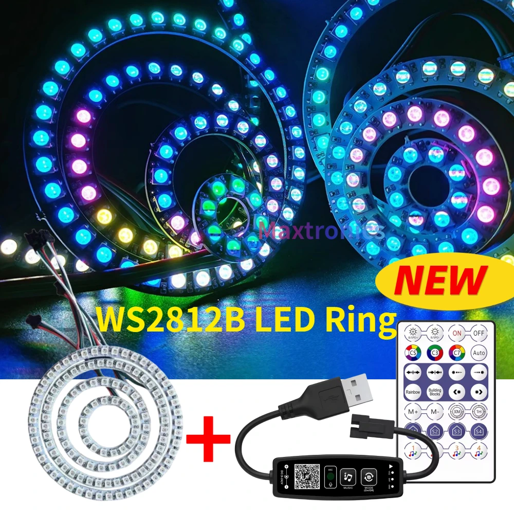 WS2812B RGB Led Ring Kit Indiv - đánh giá và giá Ws2812B